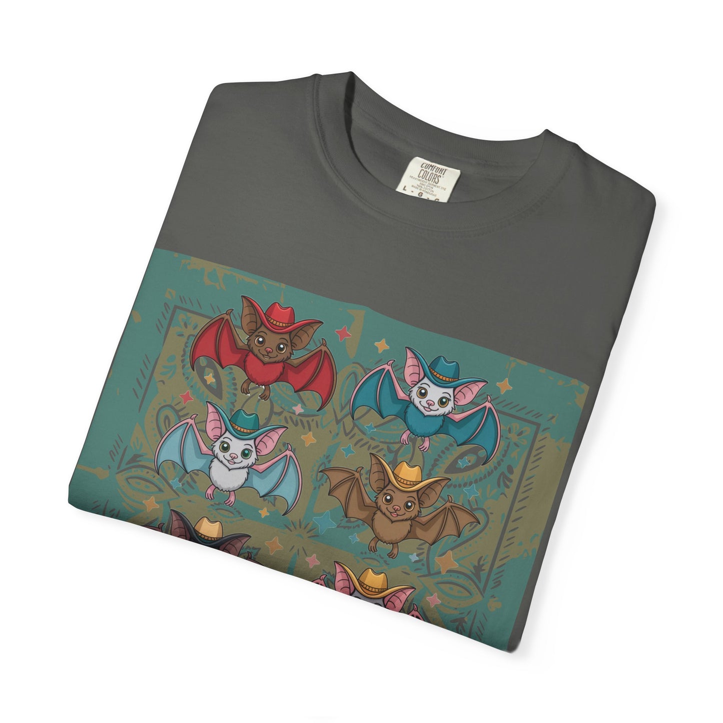 Charming Kawaii Bat Graphic Tee Cute Meets Western Style