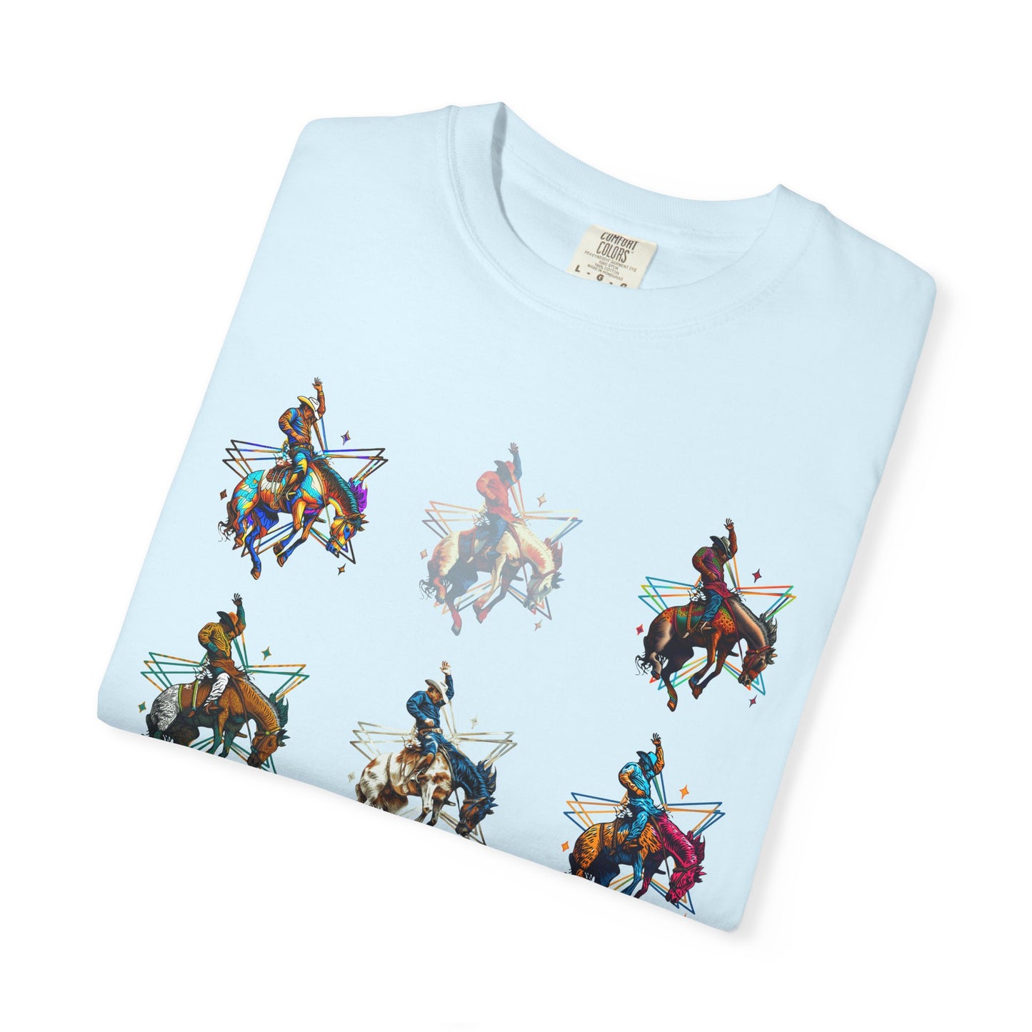 Grid Buckaroo Rodeo Tee | Western Graphic Comfort Colors Shirt | Bronc & Brand Co.
