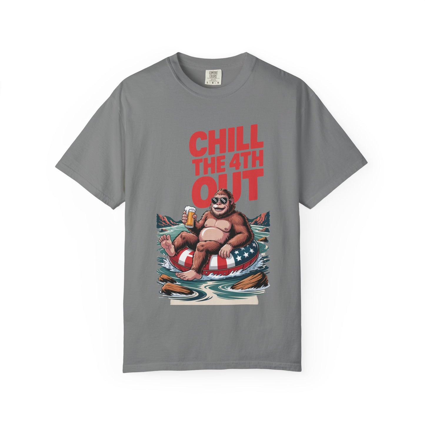 Chill The 4th Out Patriotic Bigfoot Graphic Tee | Bronc & Brand Co
