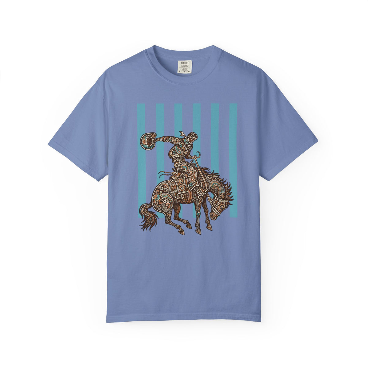 Paisley Buckaroo Western Graphic T-Shirt