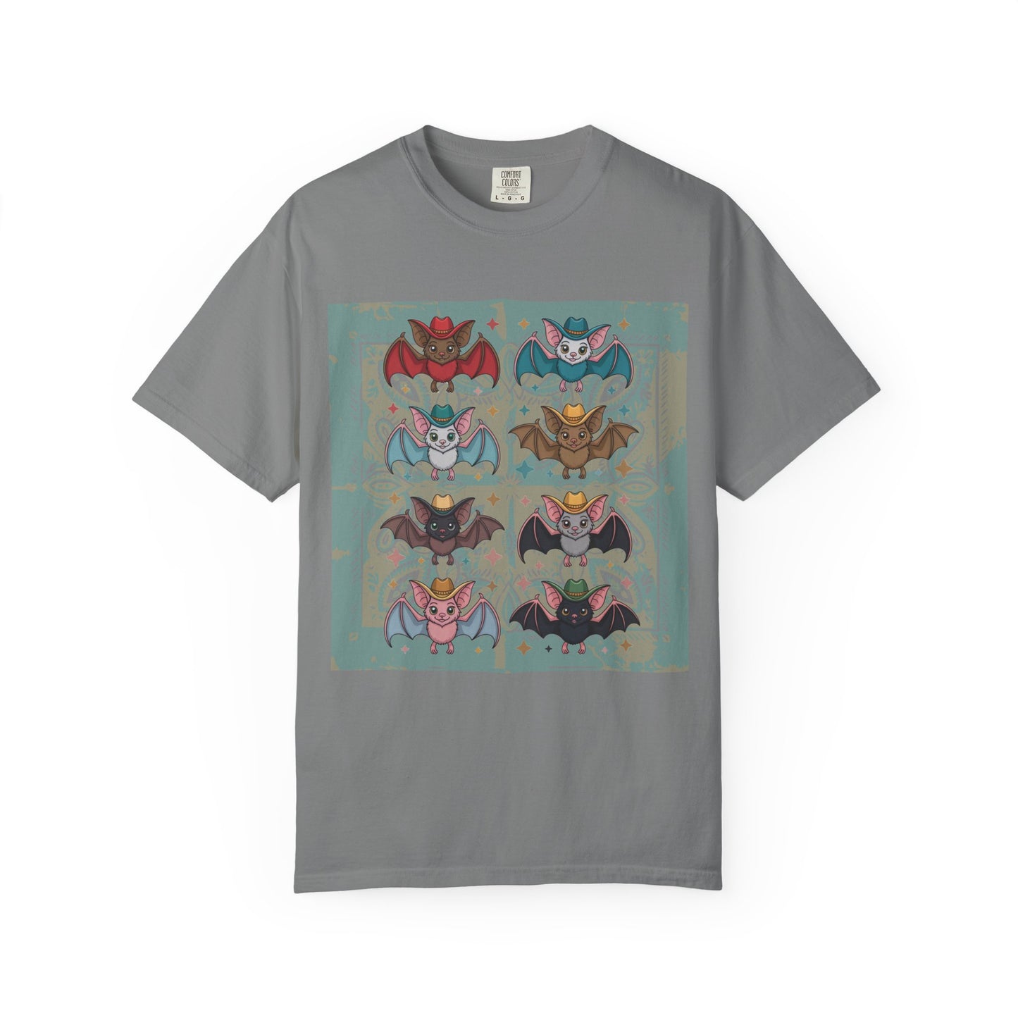 Charming Kawaii Bat Graphic Tee Cute Meets Western Style