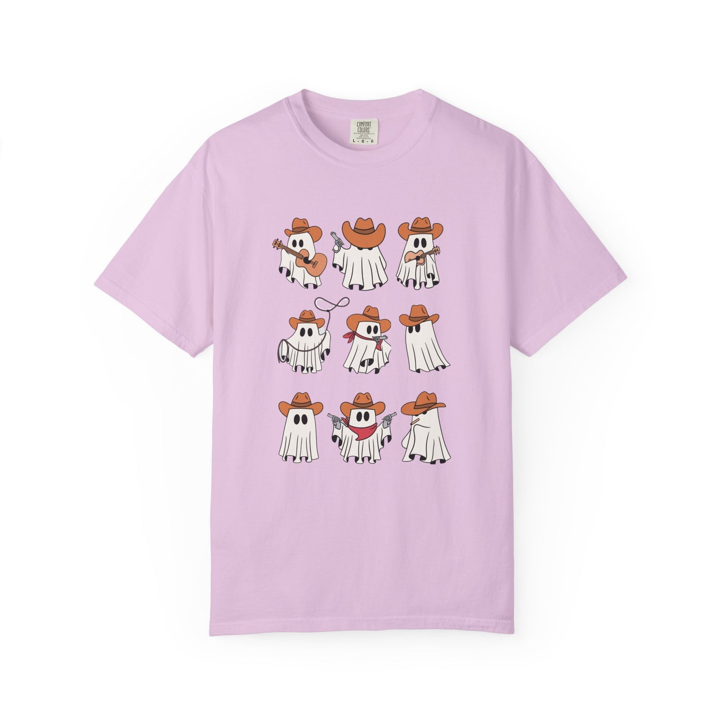 Spooky Cute Ghost Cowboy T-Shirt | Western Halloween Comfort Colors® Tee