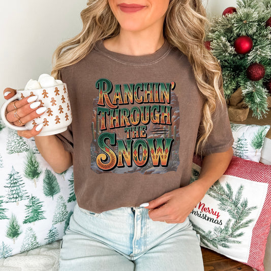 Ranchin’ Through the Snow Comfort Colors® Tee