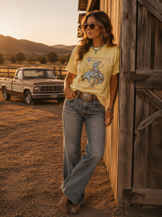 Vintage Bandana Bronc Graphic Tee