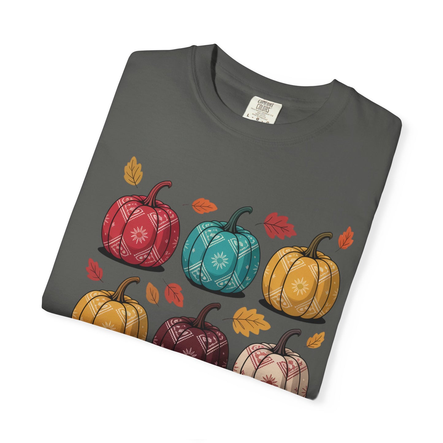 🎃 Fall Pumpkin Grid Comfort Colors® Tee
