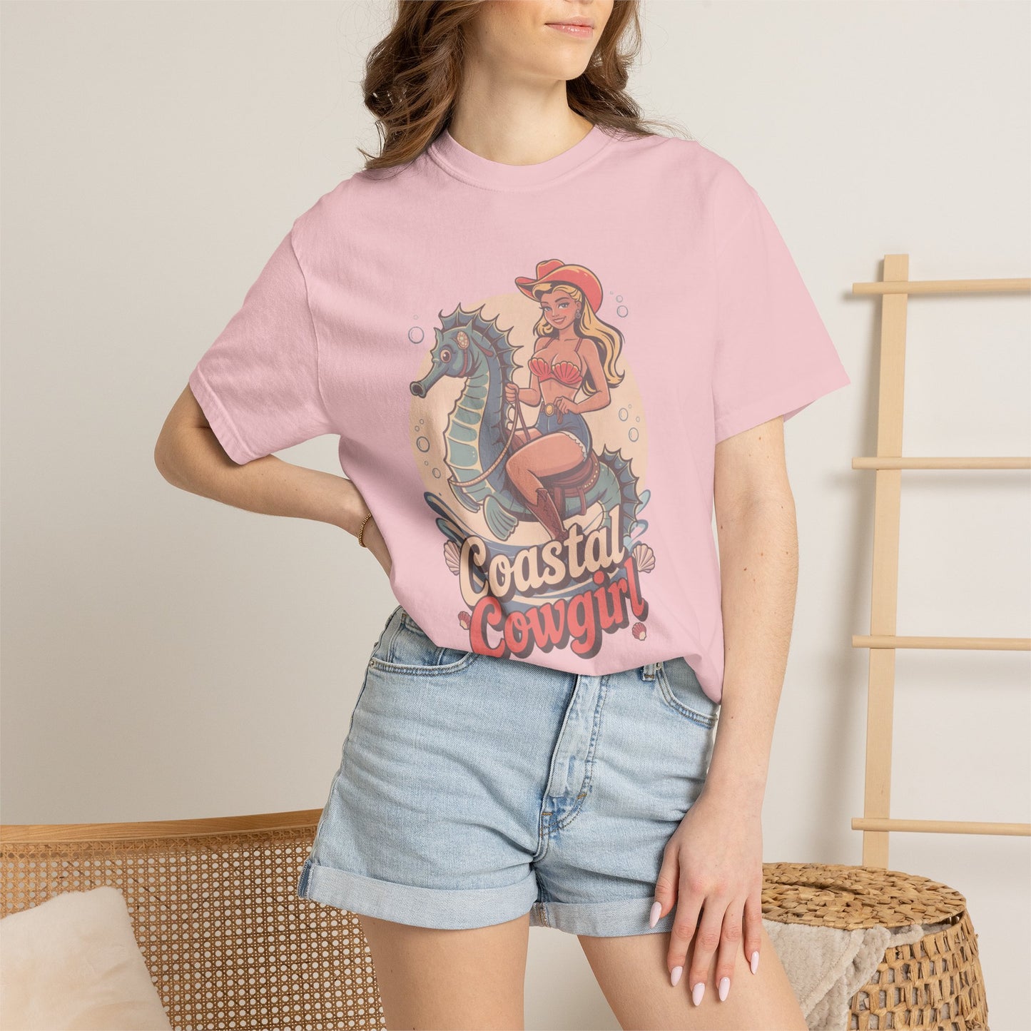 Beach Seahorse Cowgirl T-Shirt