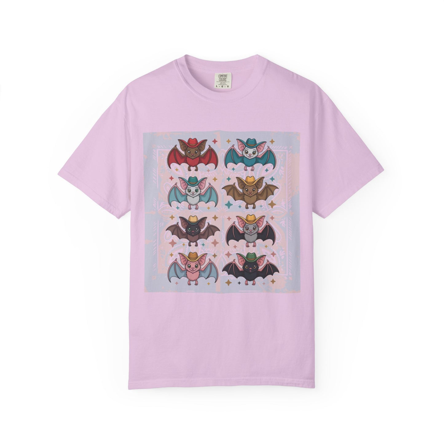 Charming Kawaii Bat Graphic Tee Cute Meets Western Style