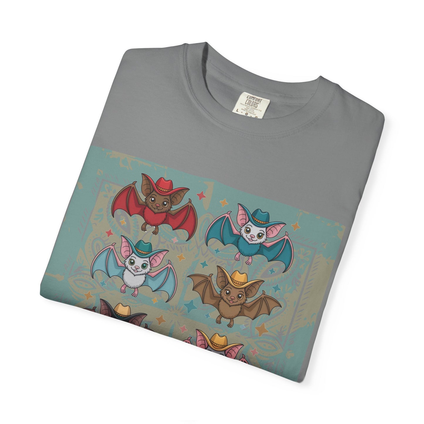 Charming Kawaii Bat Graphic Tee Cute Meets Western Style