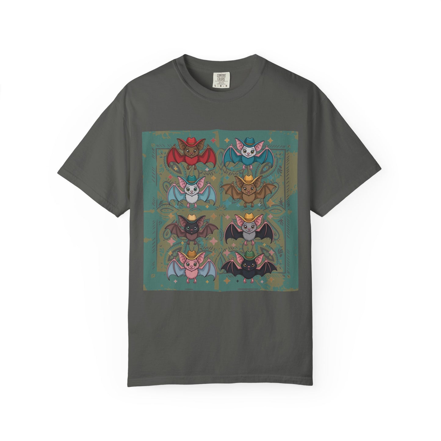 Charming Kawaii Bat Graphic Tee Cute Meets Western Style
