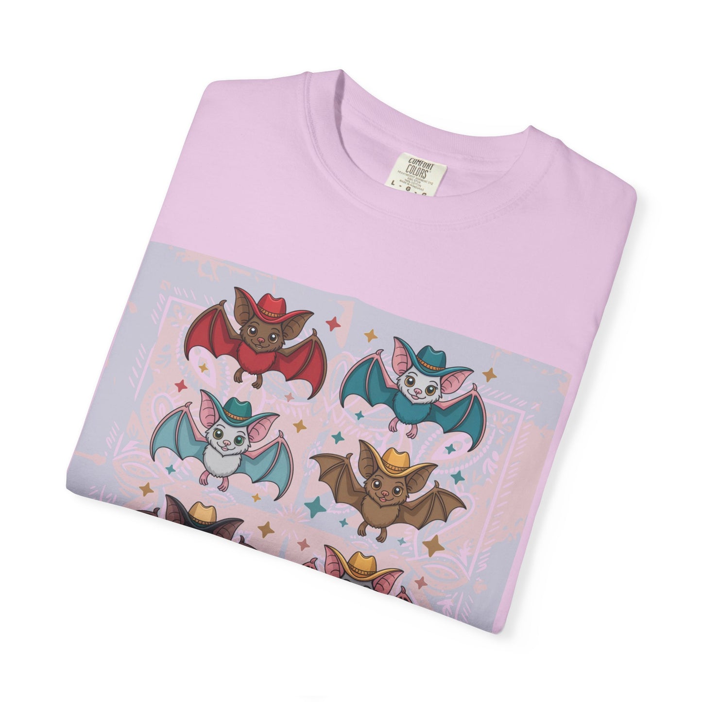 Charming Kawaii Bat Graphic Tee Cute Meets Western Style