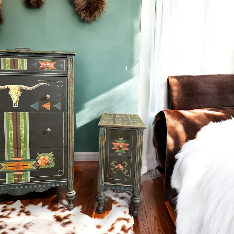 Desert Sage Southwestern Bedroom Set – Rustic Ranch Style