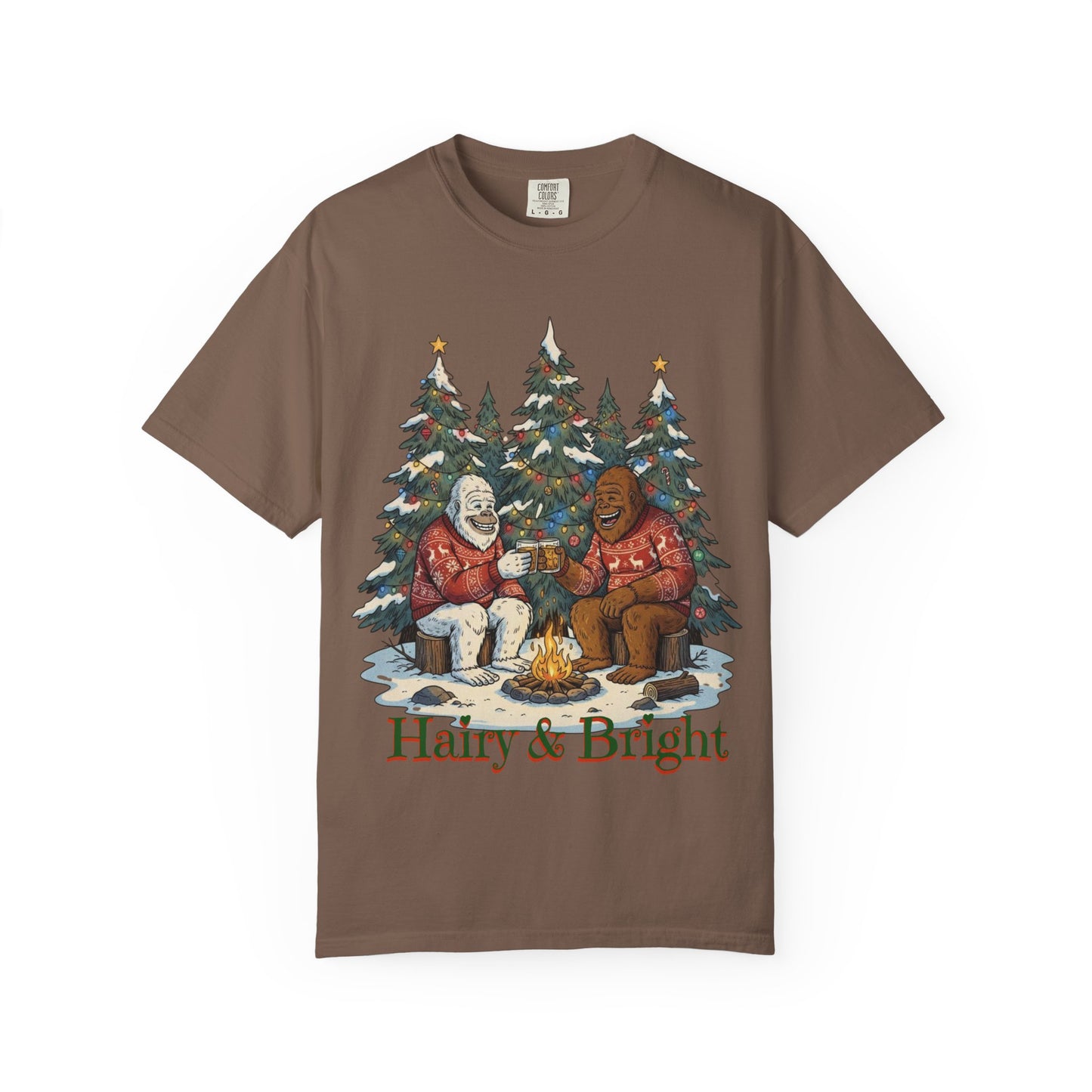 Bigfoot & Yeti Holiday Whiskey Comfort Colors® Tee
