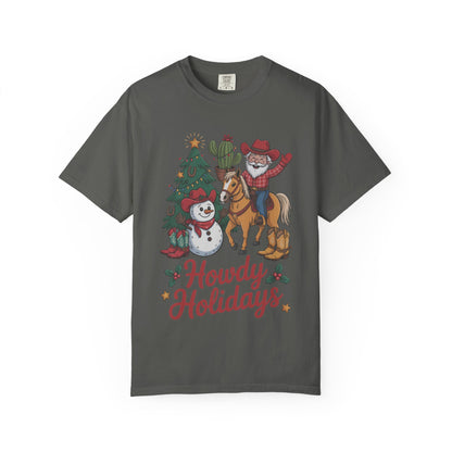 Howdy Holidays Western Christmas T-Shirt