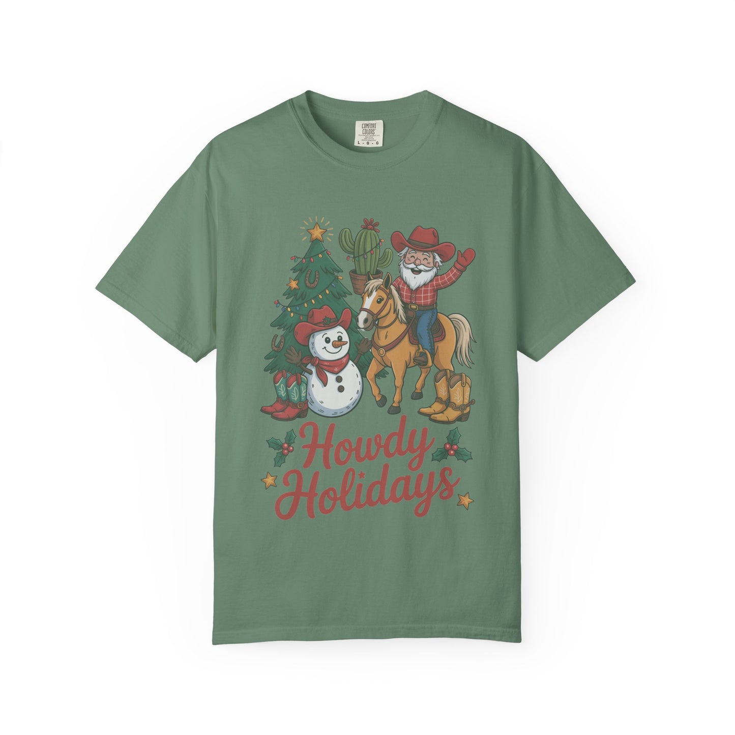 Howdy Holidays Western Christmas T-Shirt