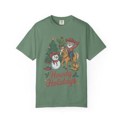 Howdy Holidays Western Christmas T-Shirt