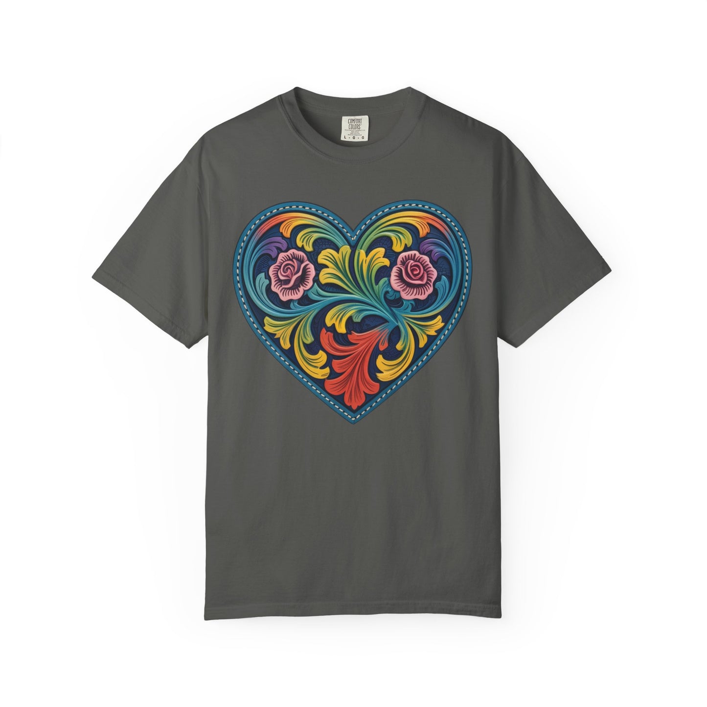 Western Folk Art Heart T-Shirt