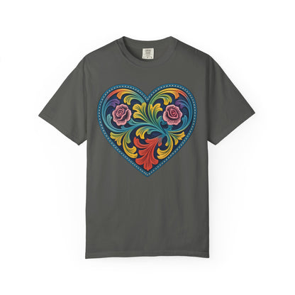 Western Folk Art Heart T-Shirt