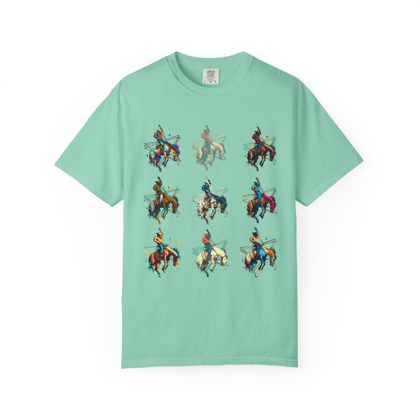Grid Buckaroo Rodeo Tee | Western Graphic Comfort Colors Shirt | Bronc & Brand Co.