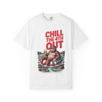 Chill The 4th Out Patriotic Bigfoot T-Shirt