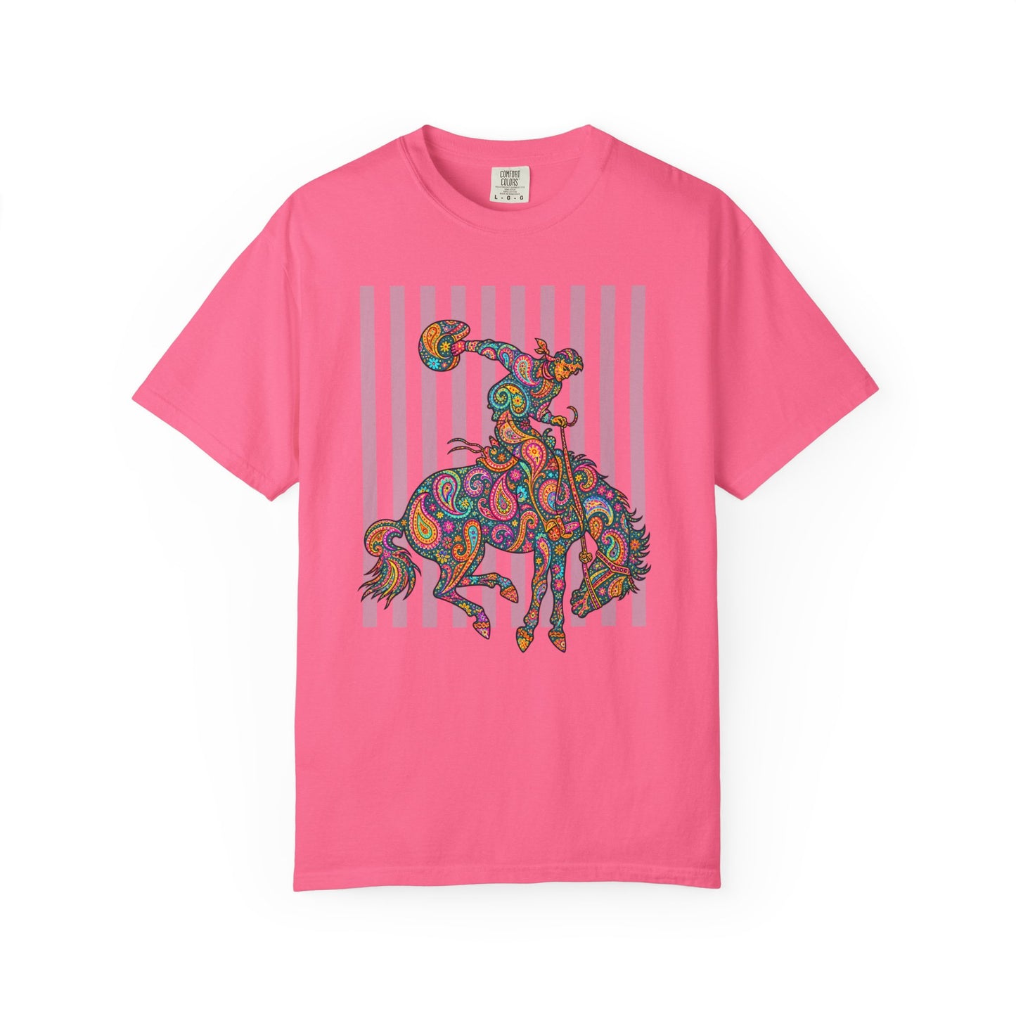 Bright Paisley Bronc Graphic Tee