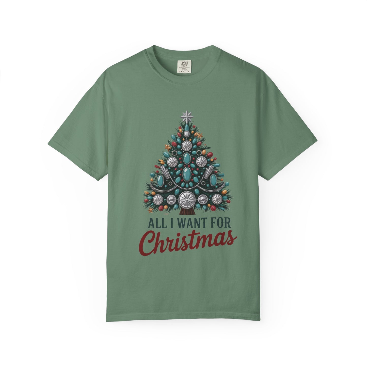All I Want for Christmas Concho Tree Comfort Colors® Tee