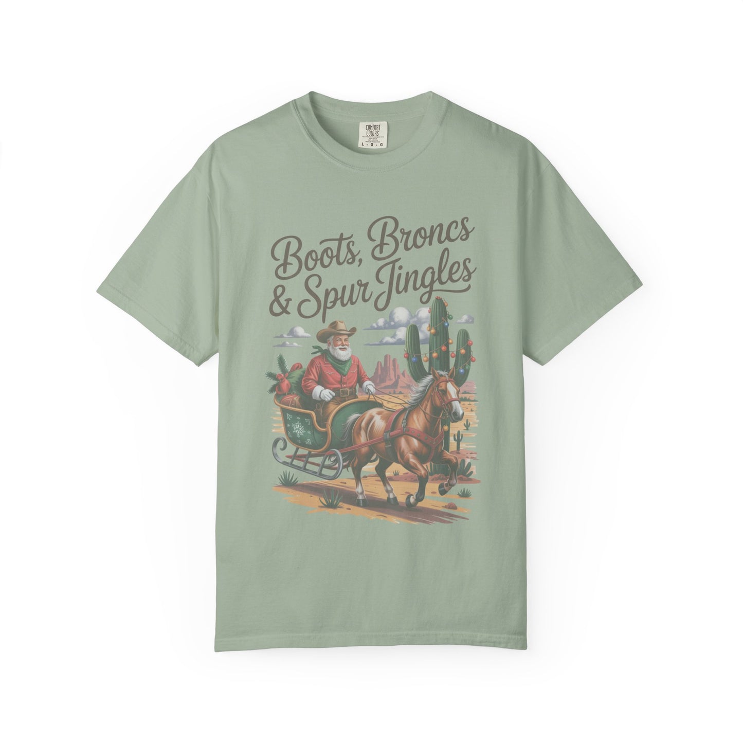 Santa Cowboy Western Christmas T-Shirt