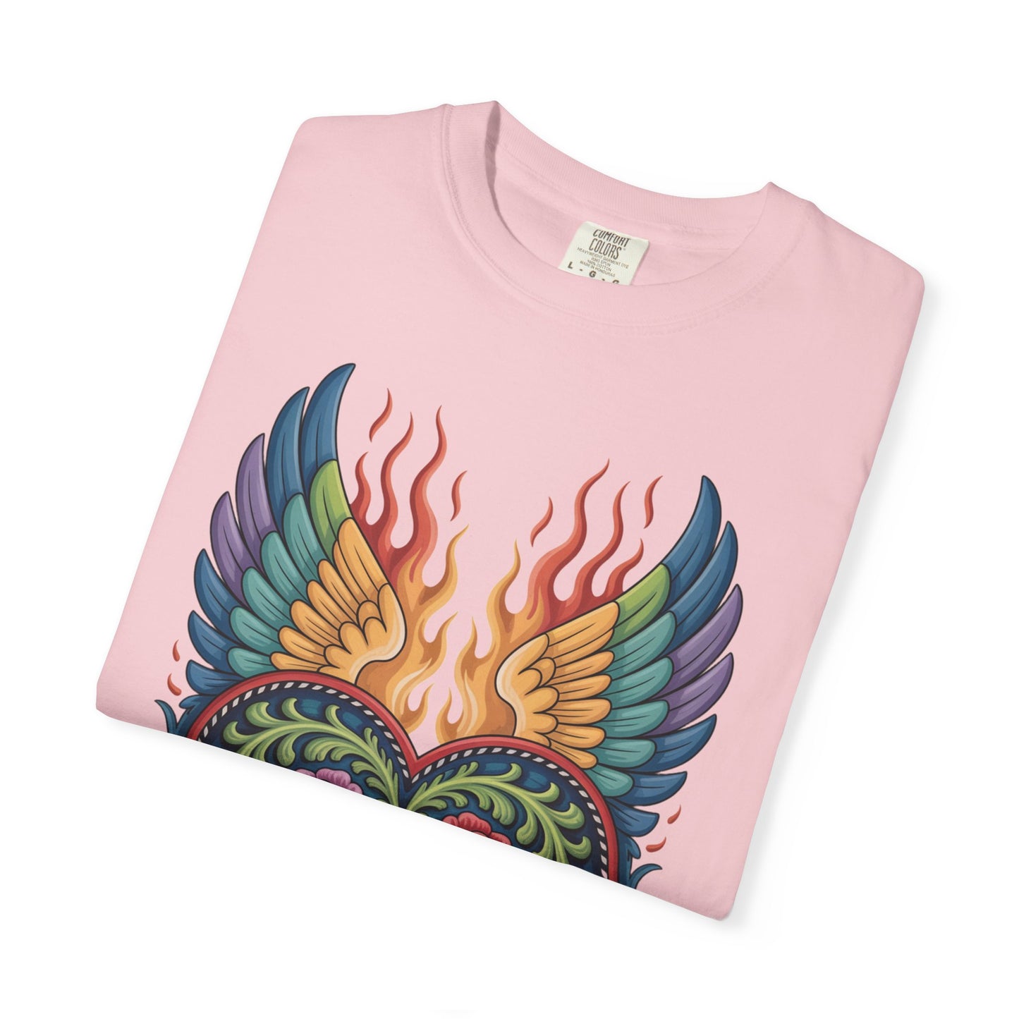 Western Folk Art Winged Heart T-Shirt