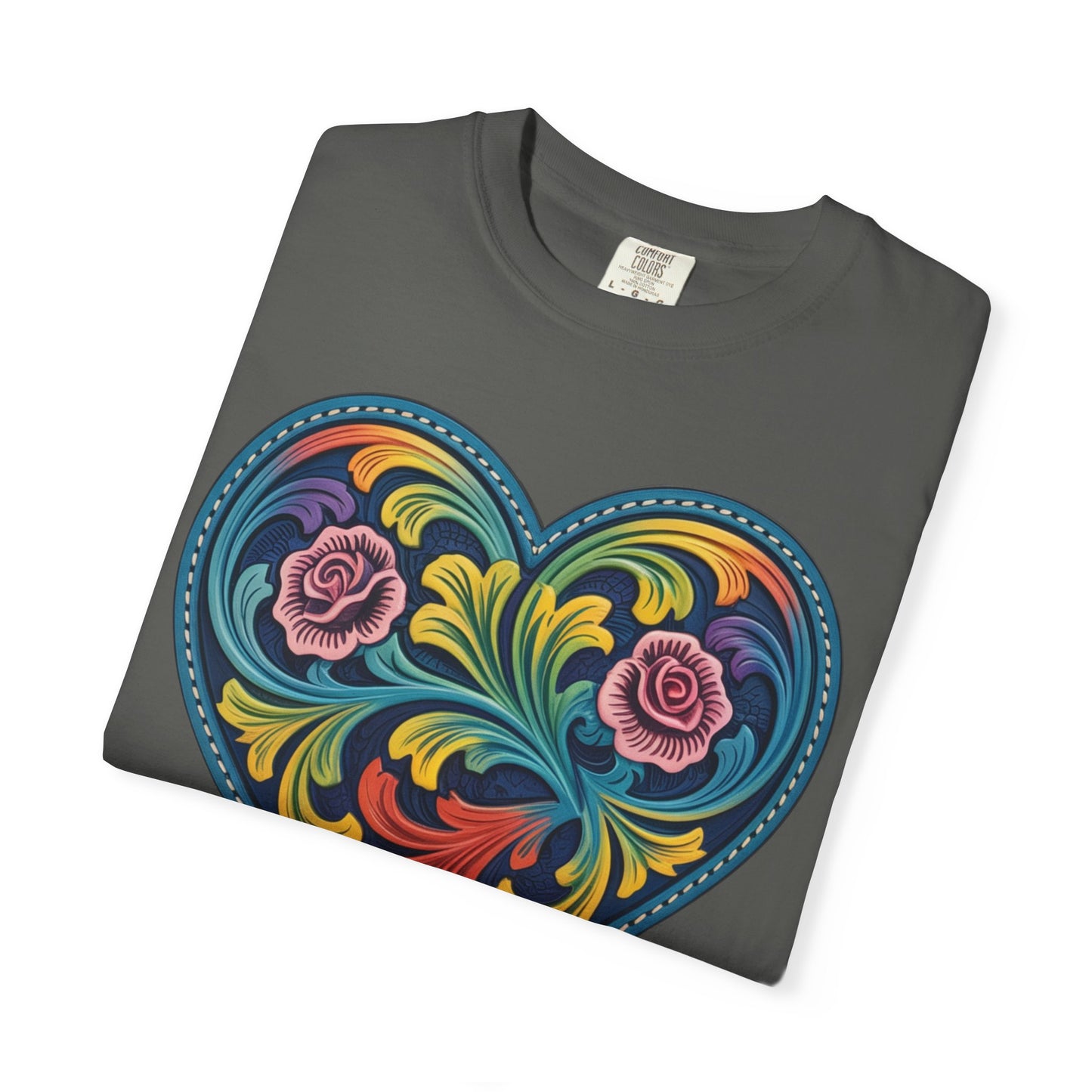 Western Folk Art Heart T-Shirt