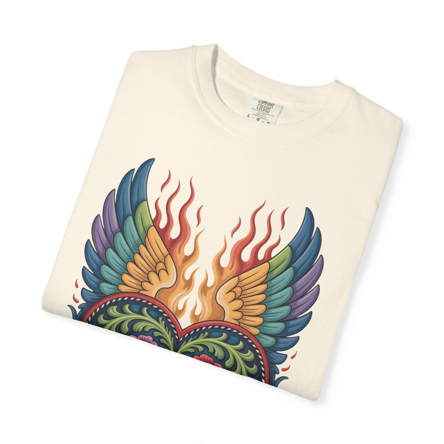 Western Folk Art Winged Heart T-Shirt