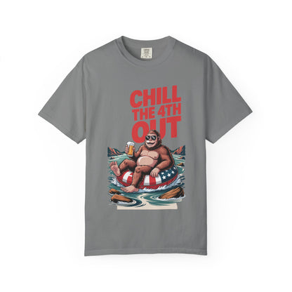 Chill The 4th Out Patriotic Bigfoot T-Shirt