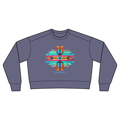 Boho Cross Western Graphic Sweatshirt Mid Length Sweatshirt