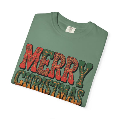 Merry Christmas Y’all Western Font Comfort Colors® Tee