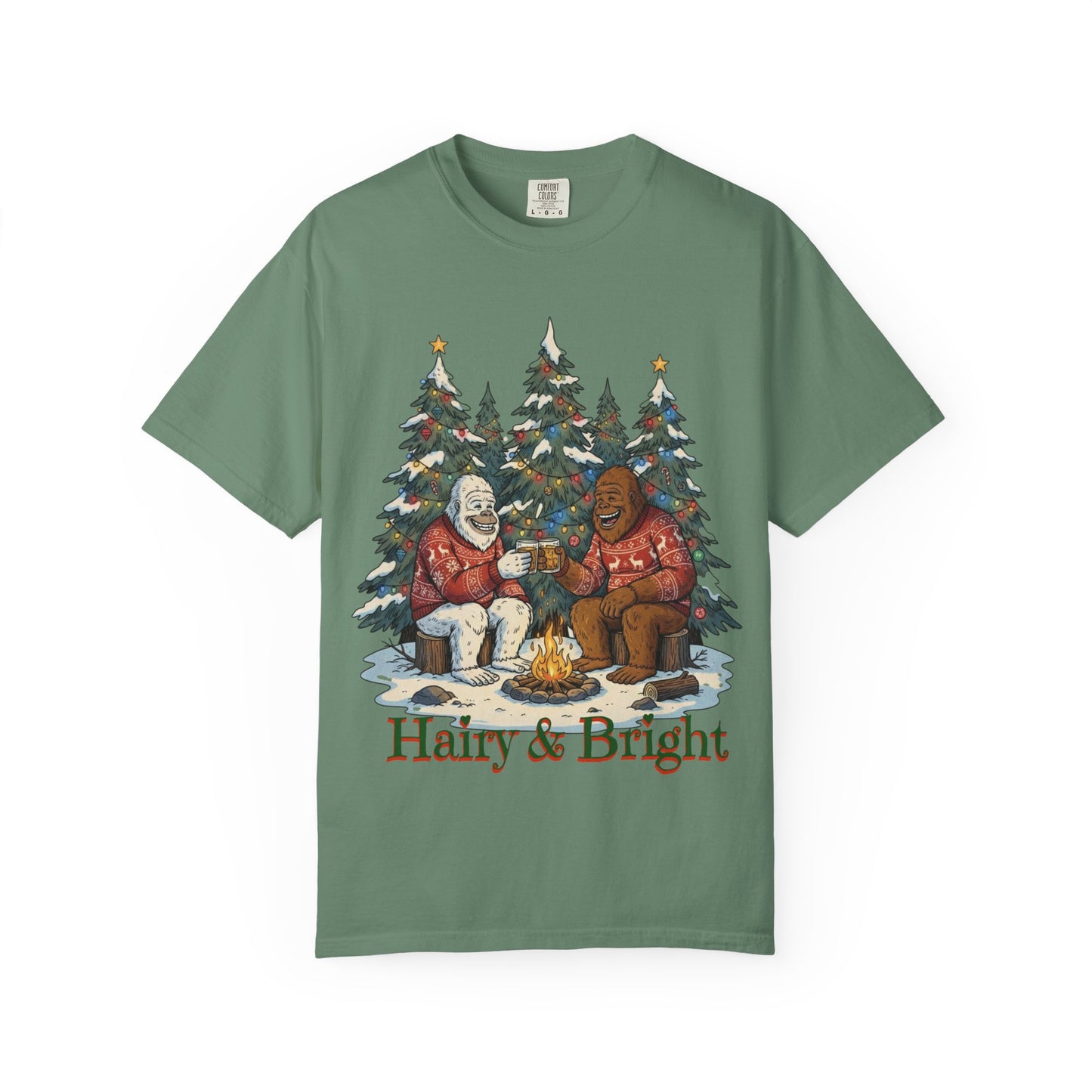Bigfoot & Yeti Holiday Whiskey Comfort Colors® Tee