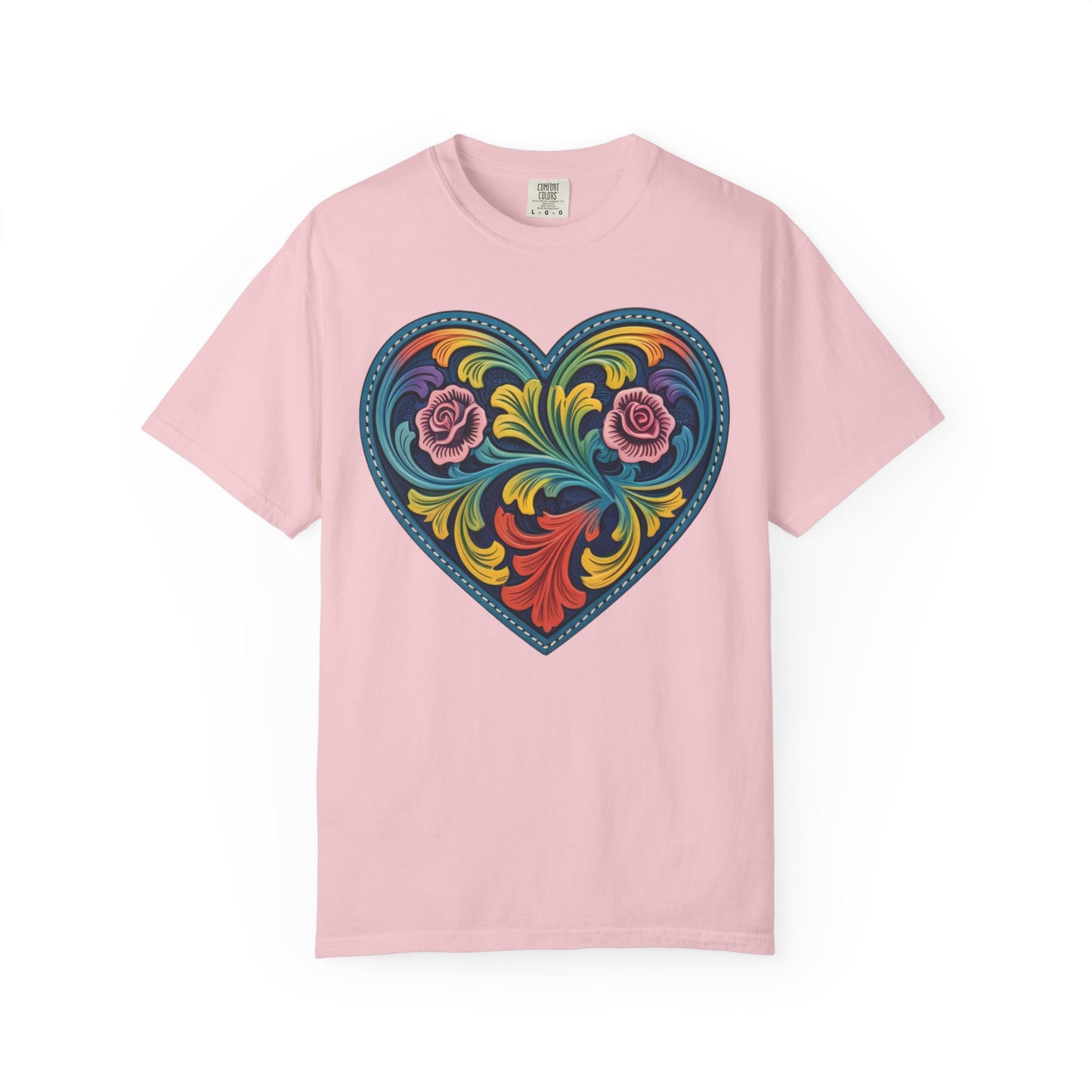 Western Folk Art Heart T-Shirt