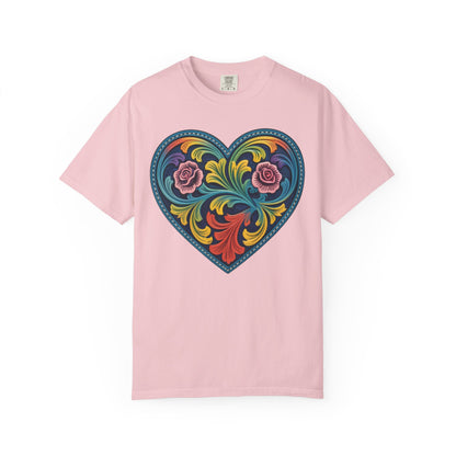 Western Folk Art Heart T-Shirt