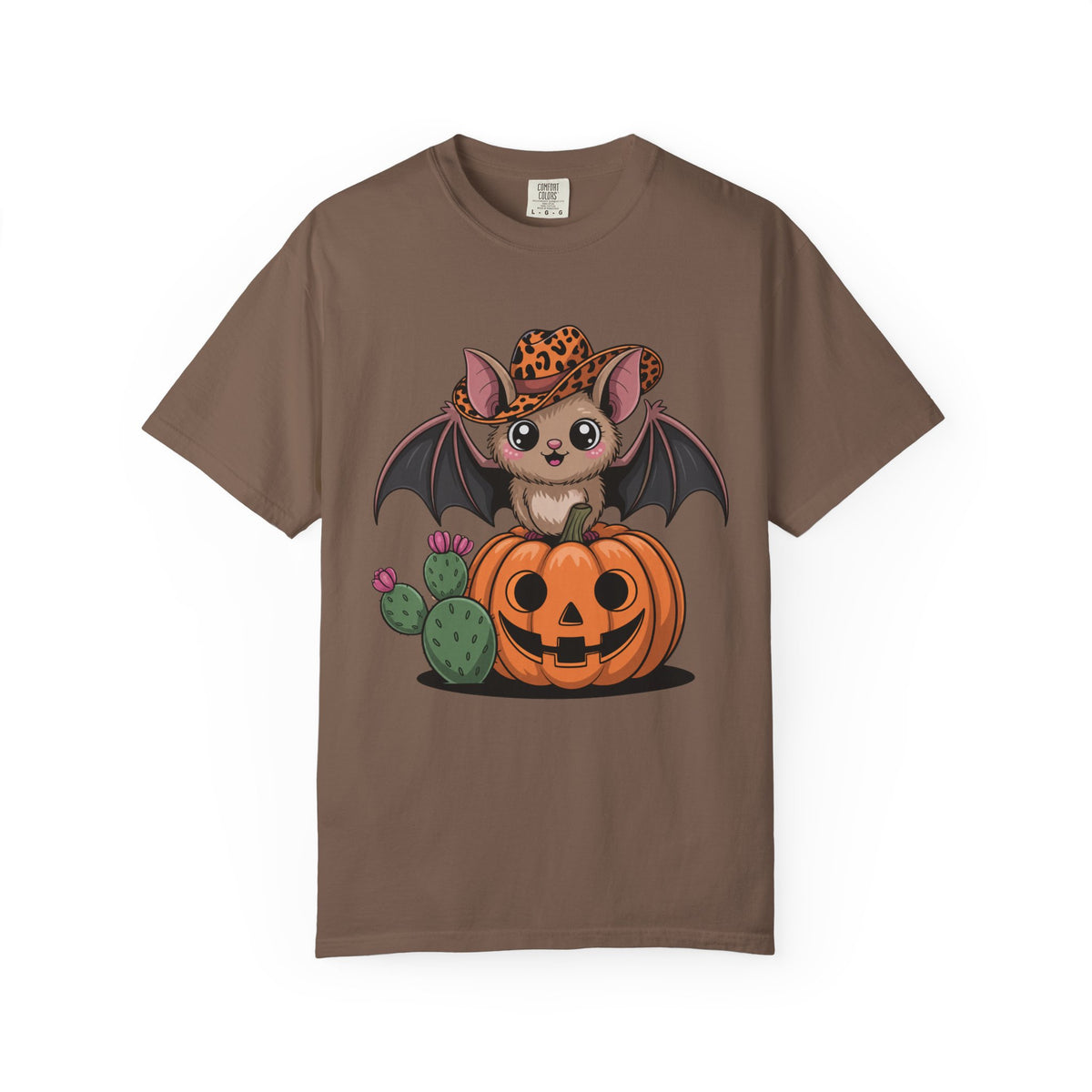 Cowboy Bat T-Shirt | Cute Western Halloween Bat Comfort Colors® Tee