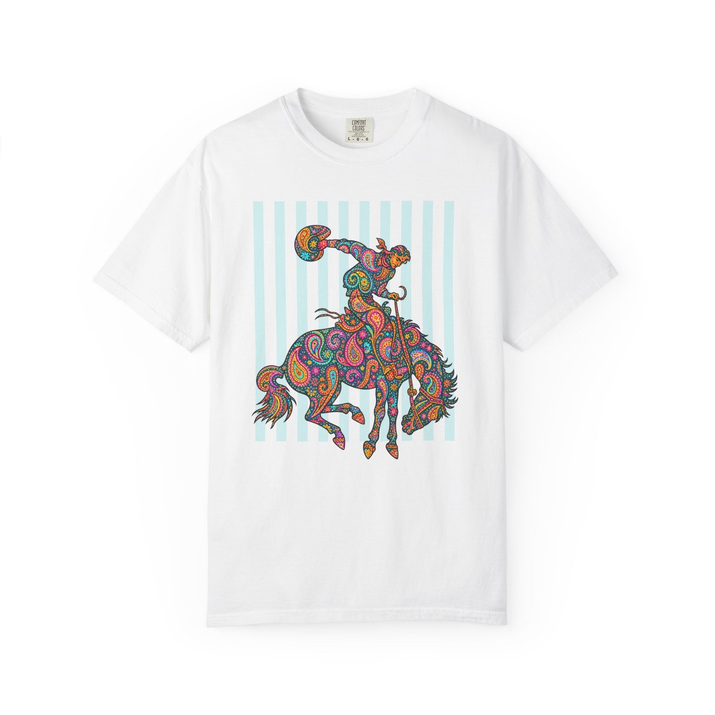 Bright Paisley Bronc Graphic Tee