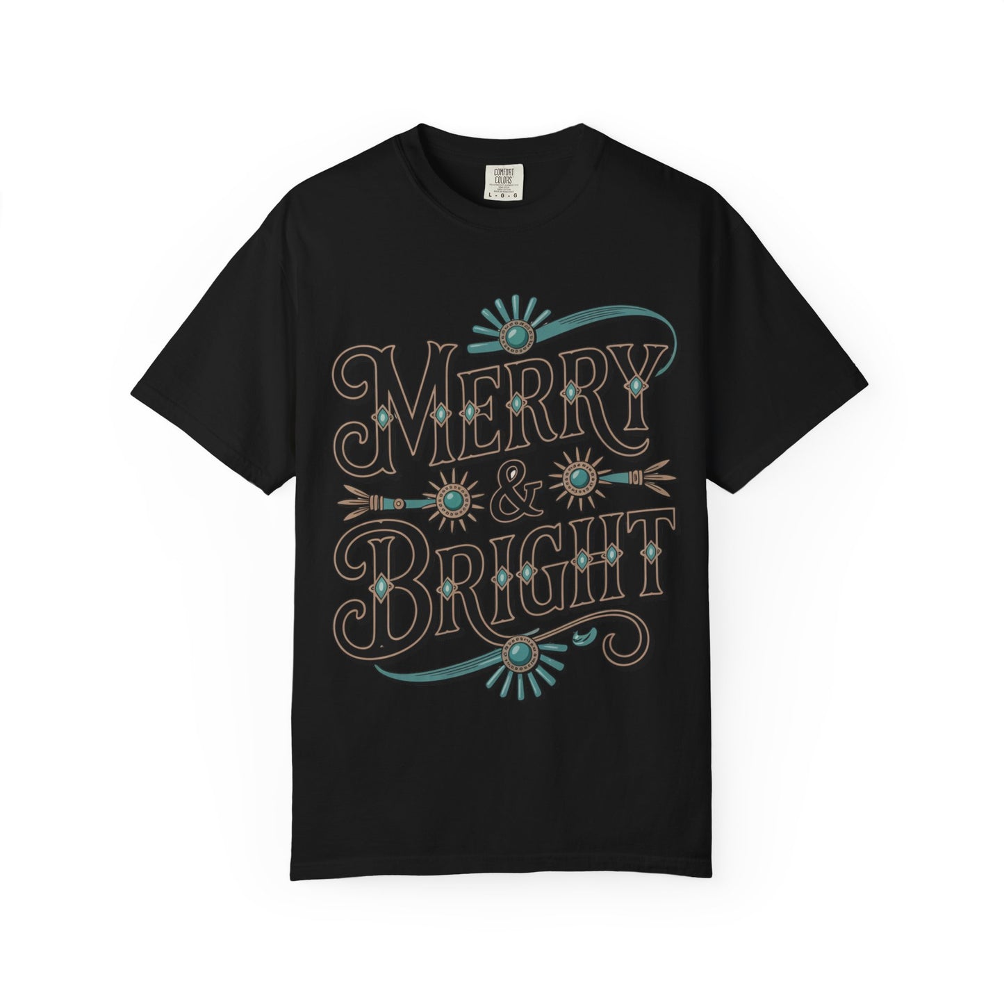 Merry & Bright Turquoise Comfort Colors® Tee