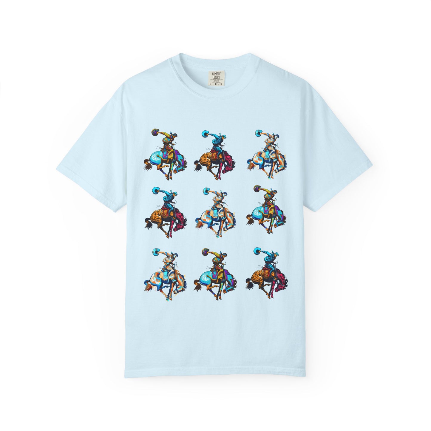 Grid Rodeo Spirit Tee | Western Graphic Comfort Colors Shirt | Bronc & Brand Co.