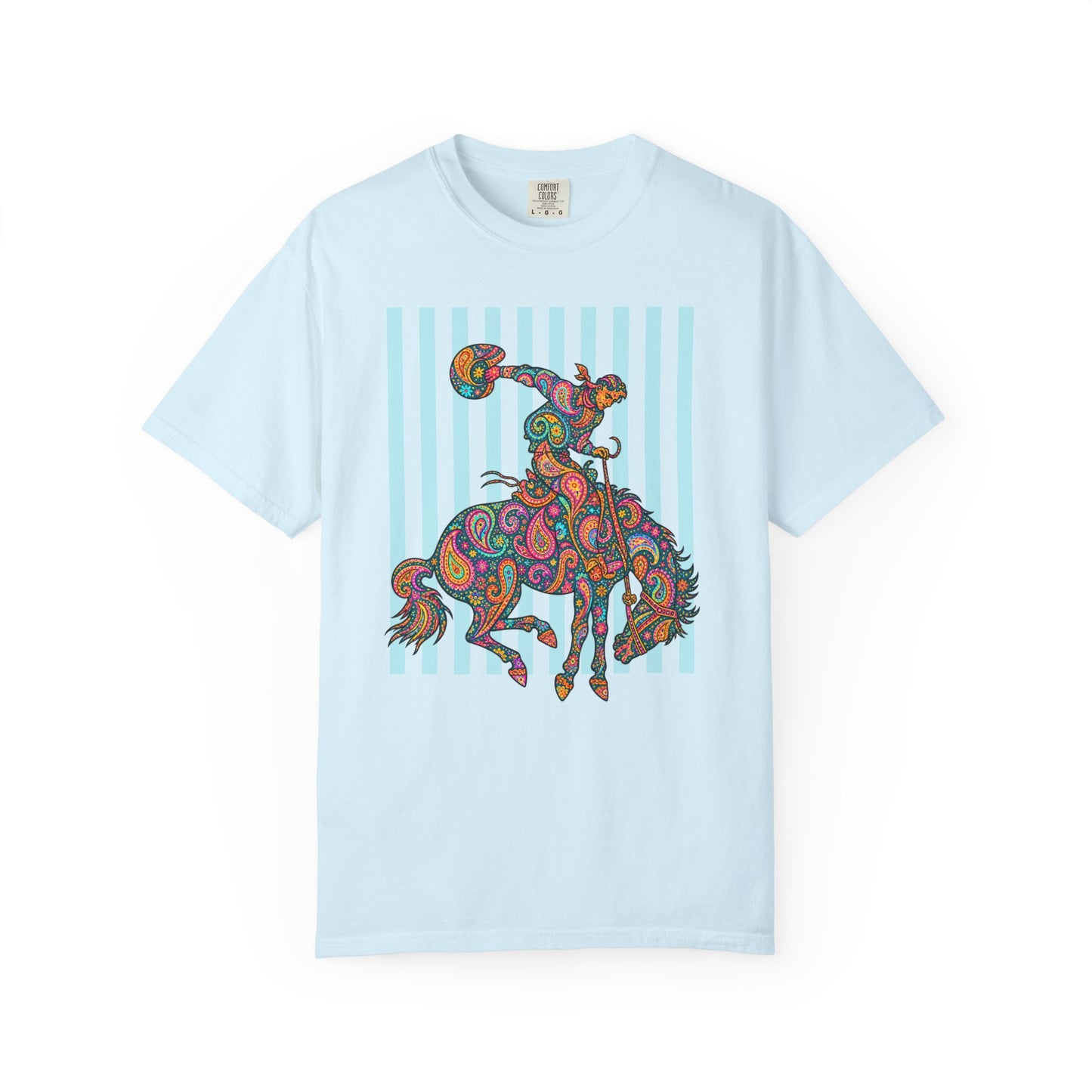 Bright Paisley Bronc Graphic Tee