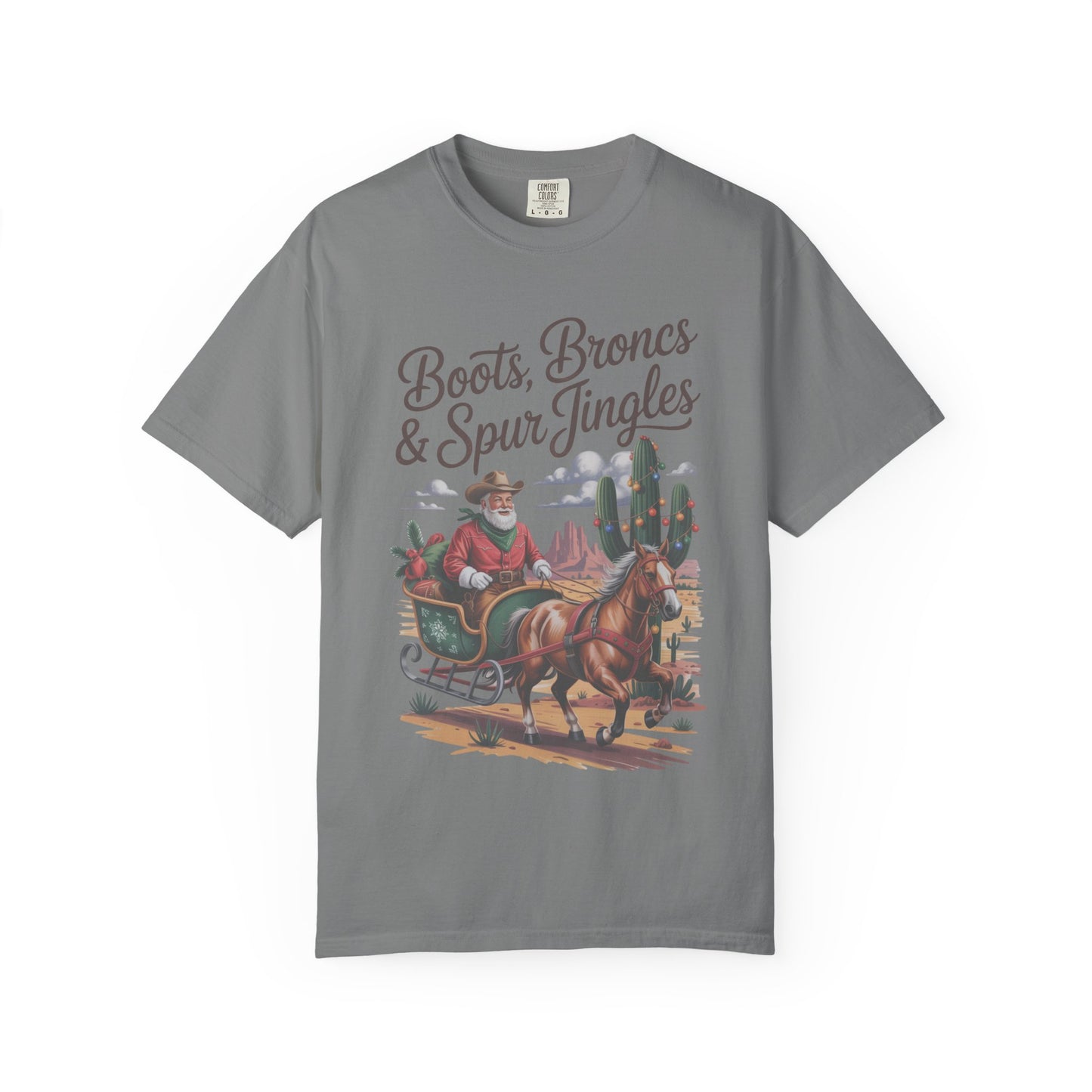Santa Cowboy Western Christmas T-Shirt