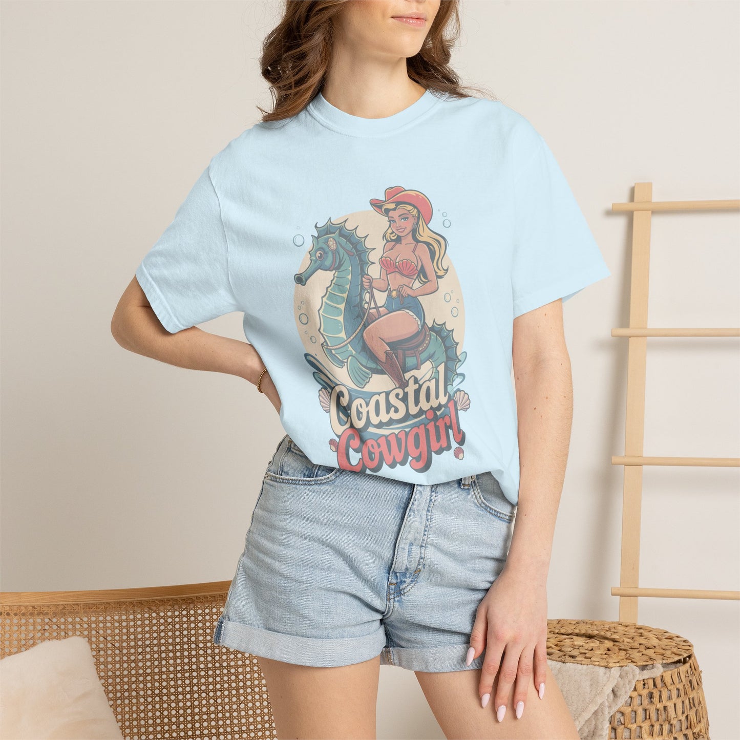 Beach Seahorse Cowgirl T-Shirt