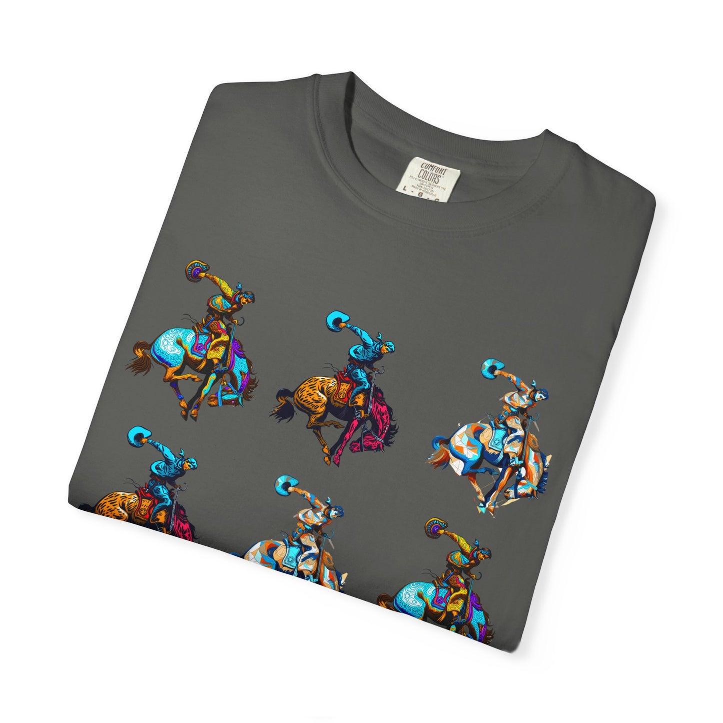 Grid Rodeo Spirit Tee | Western Graphic Comfort Colors Shirt | Bronc & Brand Co.