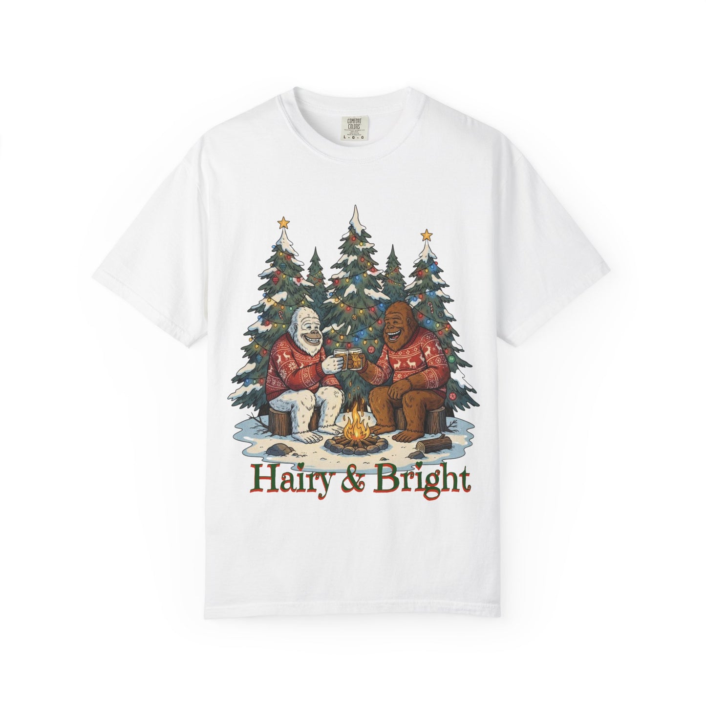 Bigfoot & Yeti Holiday Whiskey Comfort Colors® Tee