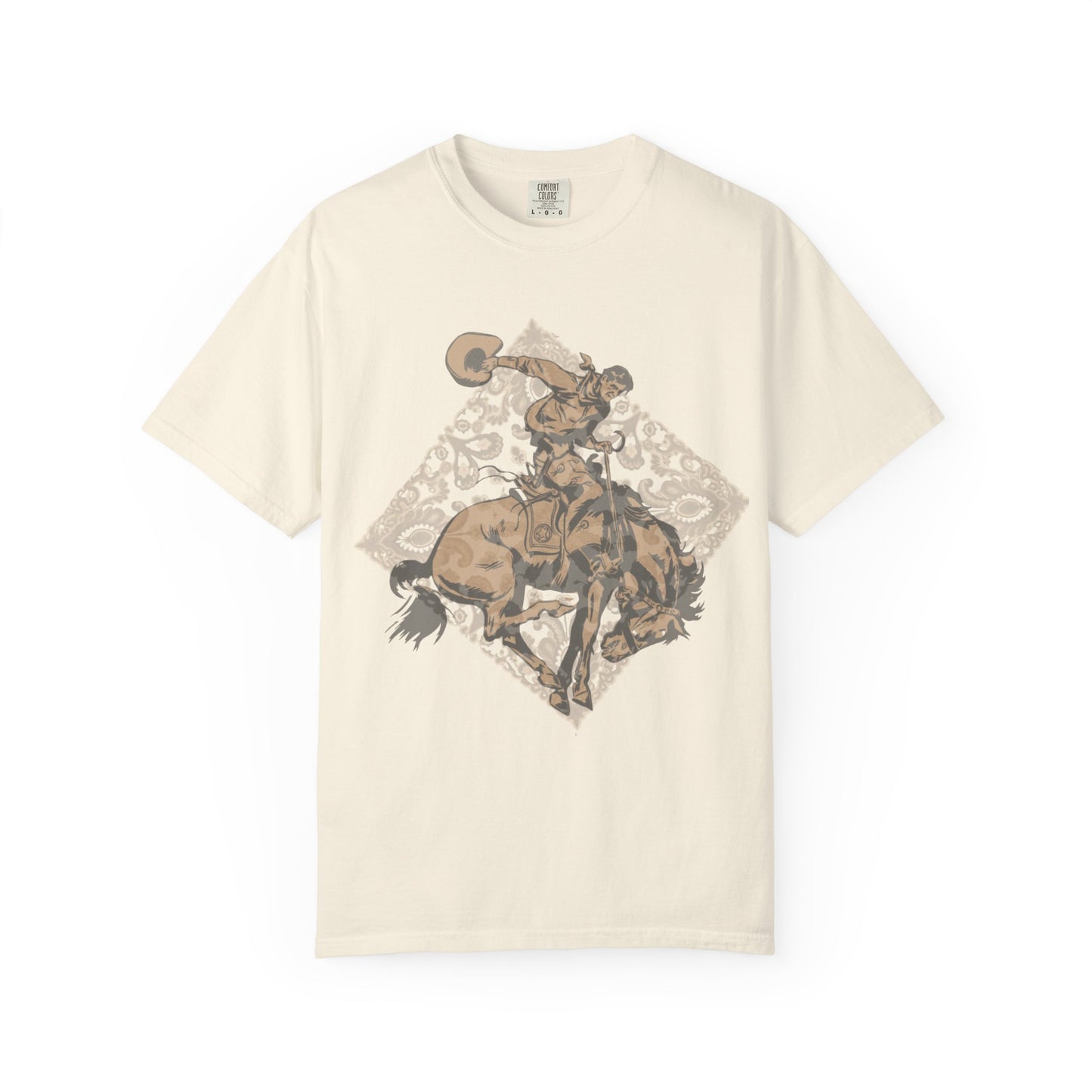 Bandana Bronc Rider Tee | Western Graphic Comfort Colors Shirt | Bronc & Brand Co.
