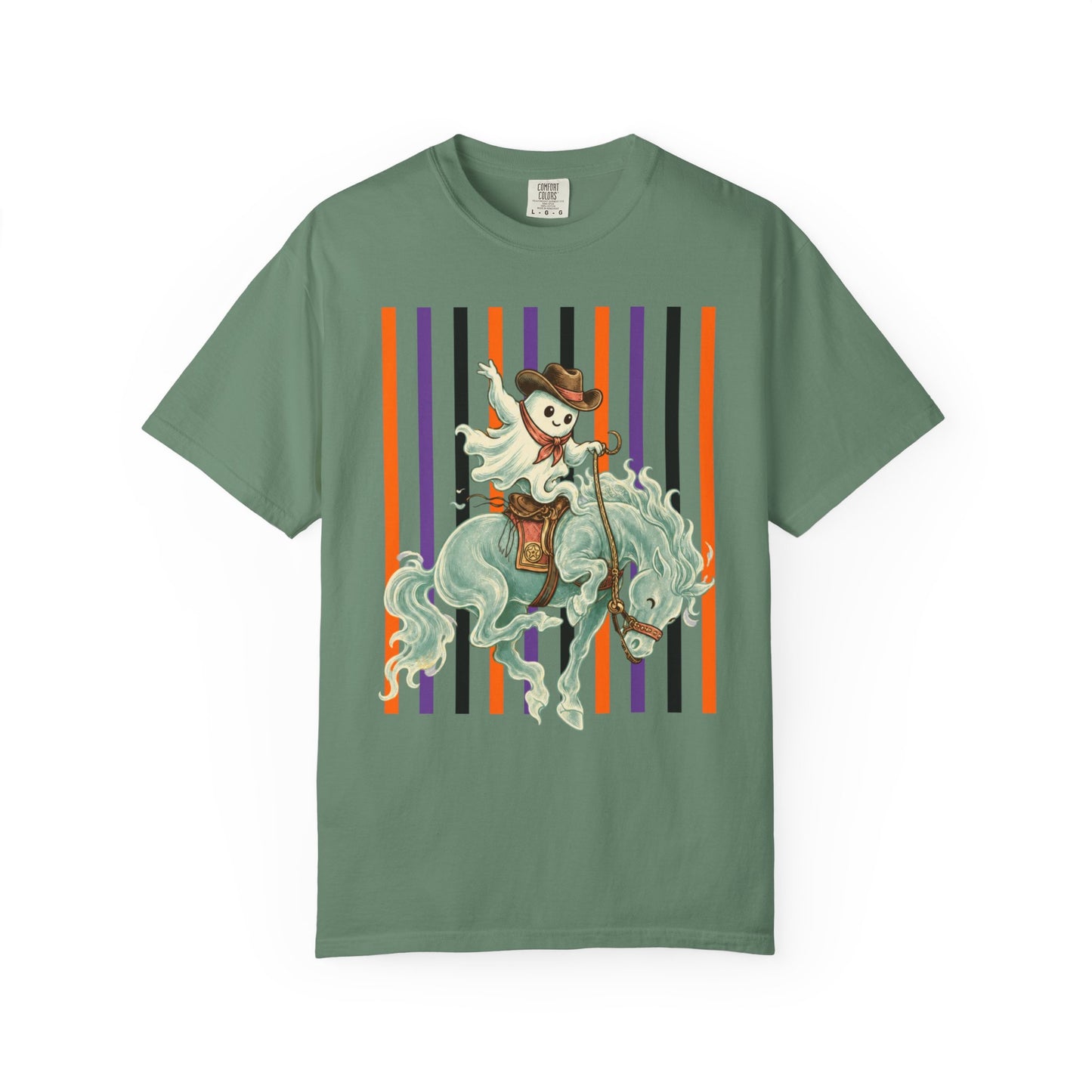 Ghost Rider Bronc Tee | Halloween Western Graphic Shirt