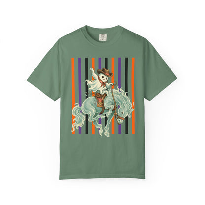 Ghost Rider Bronc Tee | Halloween Western Graphic Shirt