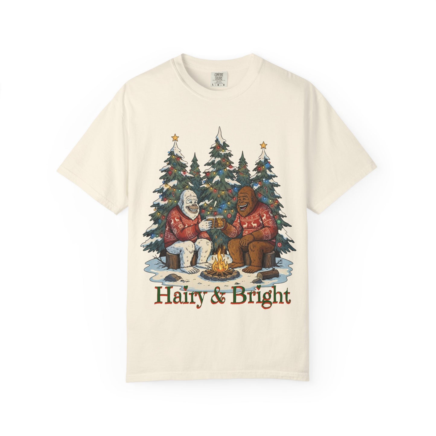 Bigfoot & Yeti Holiday Whiskey Comfort Colors® Tee