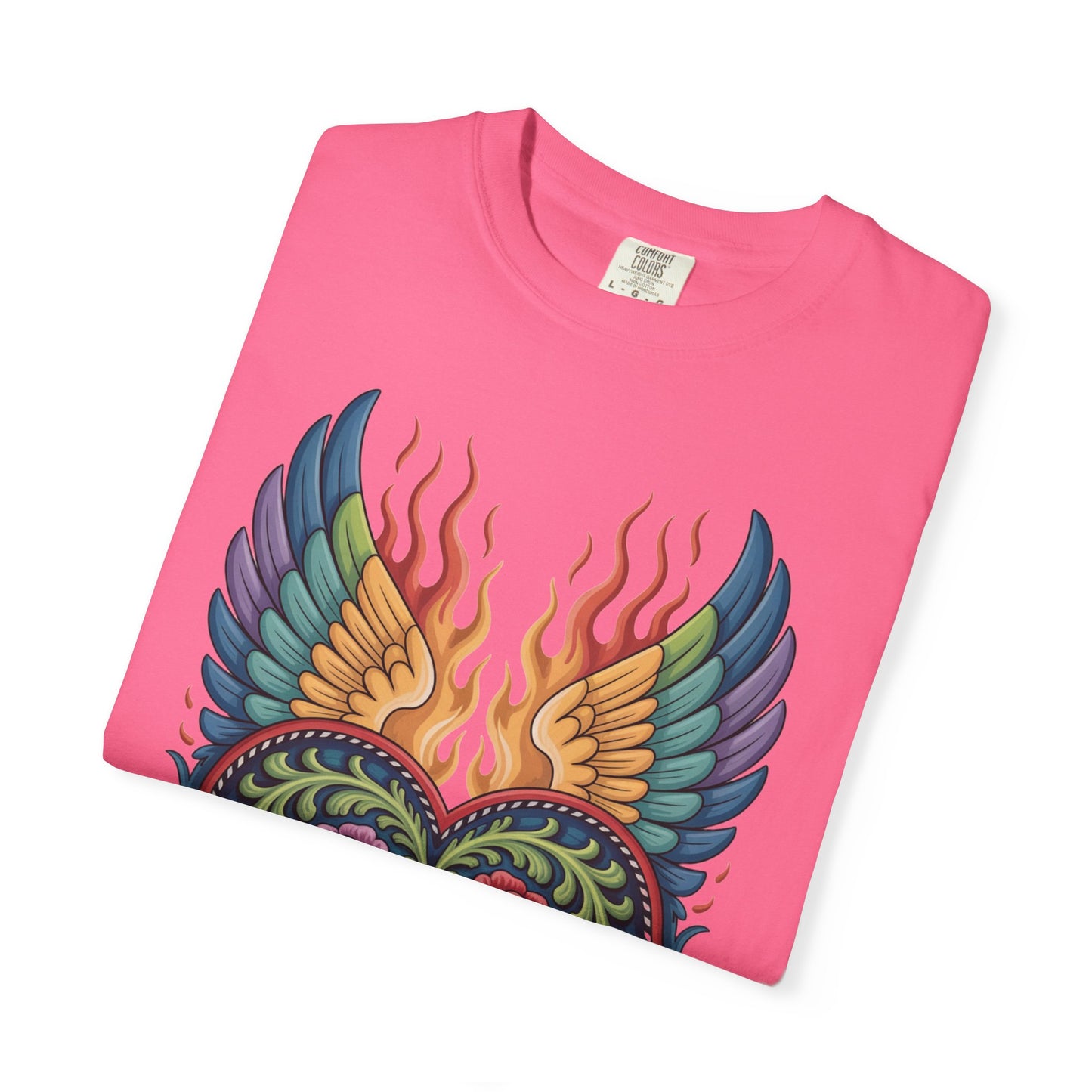 Western Folk Art Winged Heart T-Shirt