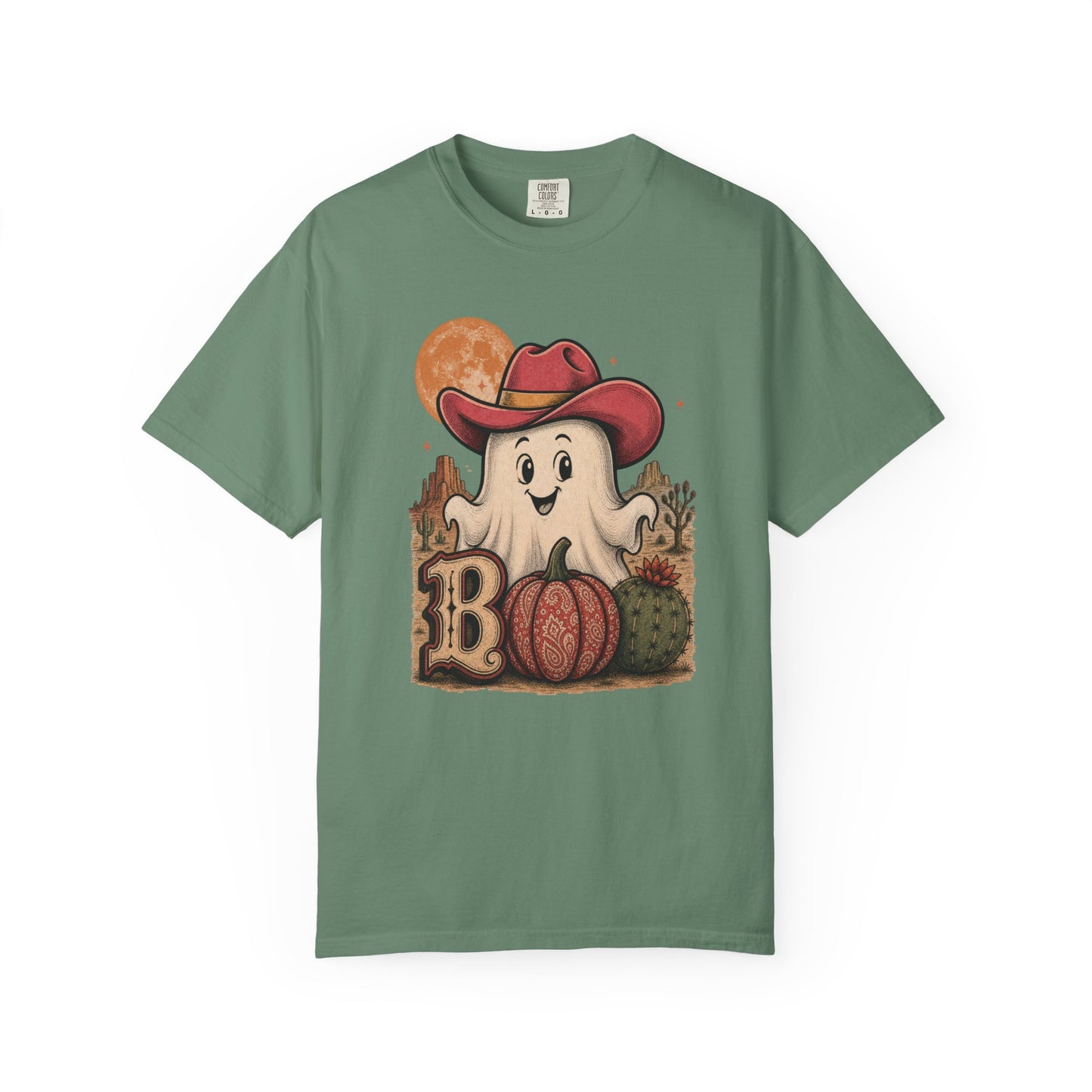 Howdy Boo Western Ghost Tee | Cowgirl Halloween Comfort Colors® Shirt